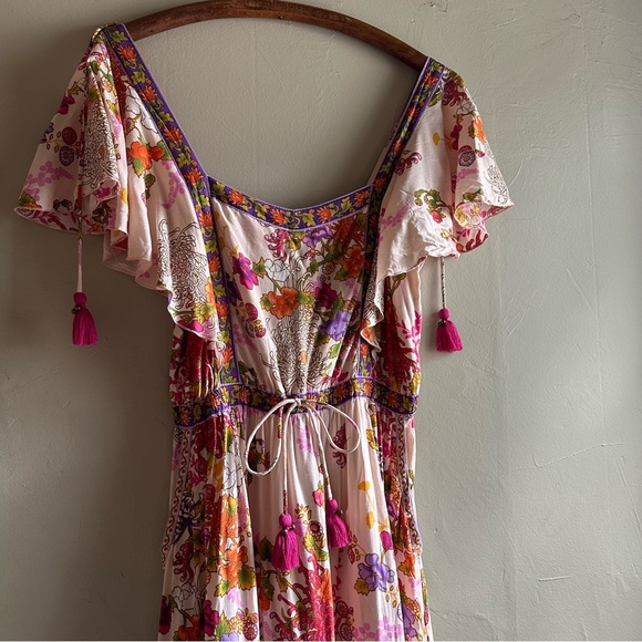 Tulle and Batiste maxi floral boho summer dress - Picture 5 of 10
